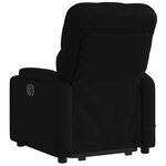 vidaXL Fauteuil de massage inclinable Noir Tissu