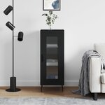 vidaXL Buffet Noir 34 5x34x90 cm Bois d'ingénierie