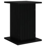 vidaXL Support de Plante 2 pc Noir 30 5 x 30 x 43 cm Bois d'ingénierie