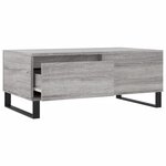 vidaXL Table basse Sonoma gris 90x50x36 5 cm Bois d'ingénierie