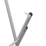 vidaXL Pieds de table de bar pliables Argenté 45x53x108 cm