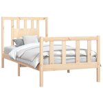 vidaXL Cadre de lit sans matelas bois massif de pin 100x200 cm