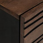vidaXL Cabinet de chevet 50x33x60 cm Bois massif Noyer