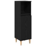 vidaXL Ensemble de cabinets de salle de bain de 3 pièces Chêne noir Bois d'ingénierie