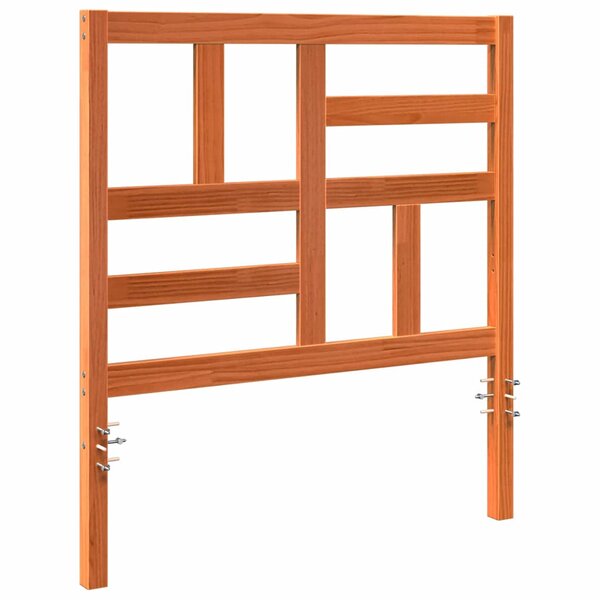 vidaXL Tête de lit Marron cire 105.5 x 4 x 104 cm Bois massif en pin