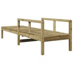 vidaXL Chaise longue 199 5x62x55 cm bois de pin imprégné