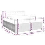 vidaXL Sommier à lattes de lit avec matelas Taupe 200x200 cm Tissu