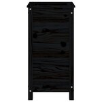 vidaXL Jardinière noir 40x40x78 cm bois massif de pin