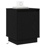 vidaXL Cabinet de chevet Chêne noir 39 x 34 5 x 50 cm