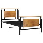 vidaXL Cadre de lit sans matelas métal 100x200 cm