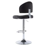 vidaXL Tabouret de bar Noir Similicuir