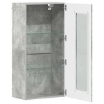 vidaXL Meuble mural Gris béton 55 x 29 x 100 cm Bois d'ingénierie