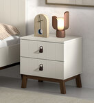 Ensemble Chambre sezane lit 90x200 + chevet + armoire 2 portes + bureau clay