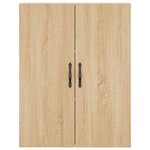 vidaXL Buffet haut Chêne sonoma 69 5x34x180 cm Bois d'ingénierie