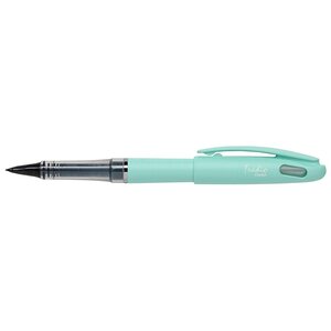 Feutre plume tradio trj97 encre noire corps pastel vert bourgeon pentel
