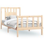 vidaXL Cadre de lit sans matelas bois massif de pin 100x200 cm