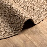 vidaXL Tapis 160 cm aspect jute intérieur et extérieur