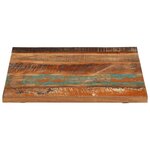 vidaXL Dessus de table carré 60x60 cm 25-27 mm Bois de récupération