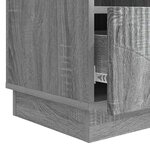 vidaXL Meuble TV Sonoma gris 102 x 34 5 x 47 cm Bois d'ingénierie