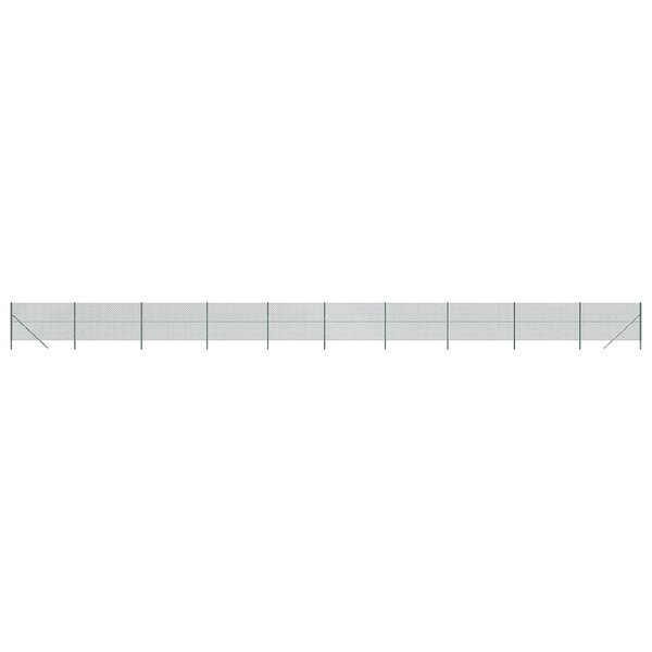 vidaXL Clôture en mailles de chaîne vert 1 6x25 m