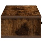 vidaXL Étagère murale avec tiroirs chêne fumé bois d'ingénierie