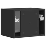 vidaXL Meuble TV mural Noir 60 x 31 x 29.5 cm Bois d'ingénierie