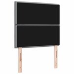 vidaXL Tête de lit Gris clair 100 cm tissu