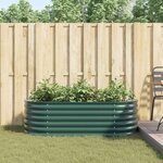 vidaXL Jardinière surélevée Vert 160 x 80 x 44 cm Acier