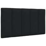 vidaXL Lit avec matelas Hanko noir 80x200 cm tissu