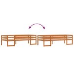 vidaXL Cadre de lit pour enfants sans matelas cire marron 75x190 cm
