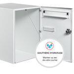 Boite à colis Eclipse 1 porte blanc mat RAL 9016 M