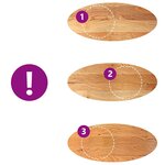 vidaXL Dessus de table 140x60x4 cm bois de chêne massif ovale