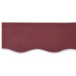 vidaXL Tissu de remplacement pour auvent   cadre 4x2 m  Bourgogne