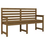 vidaXL Banc de jardin marron miel 159 5x48x91 5 cm bois de pin massif