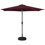 vidaXL Parasol de jardin avec lumières LED et base 300 x 300 cm