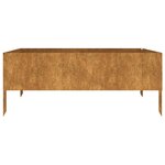 vidaXL Lit surélevé de jardin 100x100x41 cm acier corten