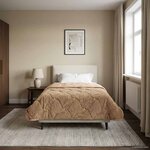 vidaXL Duvet complet toute l'année 135 x 220 cm Non Taupe Respirant