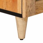vidaXL Cabinet de chevet avec tiroir 2 Pièces Naturel 40 x 33 x 46 cm