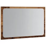 vidaXL Miroir de salle de bain avec lumière LED vieux bois 60x8 5x38cm