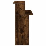 vidaXL Bureau de réception chêne fumé 100x50x103 5cm bois d'ingénierie