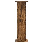 vidaXL Support de Plante 2 pc Chêne fumé 30 5 x 30 x 100 5 cm