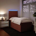 vidaXL Sommier à lattes de lit et matelas Rose 80x200 cm Velours