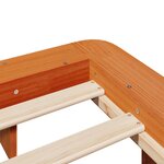 vidaXL Cadre de lit sans matelas cire marron 120x200cm bois pin massif