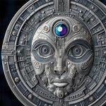 Pièce de monnaie en Argent 1000 Satoshi g 62.2 (2 oz) Millésime 2025 United Crypto States THE CREATOR