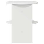 vidaXL Meuble d'appoint 2 pc Blanc Brillant Ø40 x 50 cm