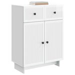 vidaXL Buffet Blanc brillant 66 x 34 5 x 90 cm Bois d'ingénierie