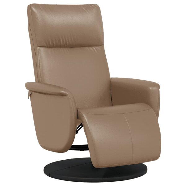 vidaXL Fauteuil inclinable avec repose-pieds cappuccino similicuir