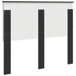 vidaXL Tête de lit Chêne noir 135 cm Bois d'ingénierie