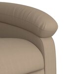 vidaXL Fauteuil inclinable Cappuccino Similicuir