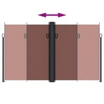 vidaXL Auvent latéral rétractable marron 200x600 cm